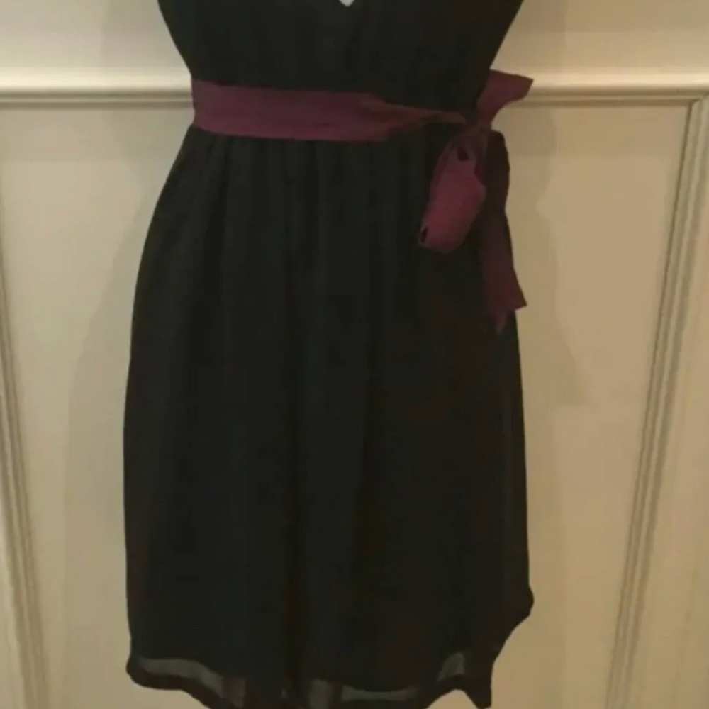 American Eagle Empire Waist Black Dress Juniors Size 6 - Picture 5 of 10